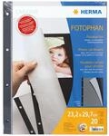 Herma Fotokarton 20 Blatt schwarz 23x29,7 cm