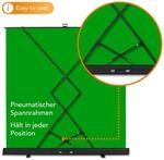 Walimex pro Roll-up Panel Hintergrund gr&uuml;n 165x220
