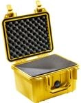 Peli Case 1300 mit Schaumstoff gelb