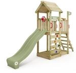 Kinderspielturm MultiFlyer mit Holzdach - Robuster Spielturm f&uuml;r den Garten mit