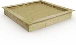 Holzsandkasten King Kong 195x195x30 cm - Witterungsbest&auml;ndiger...