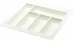 Agoform - Besteckeinsatz Classico K&uuml;rzbar 440x440x50,5mm, Kunststoff Wei&szlig;