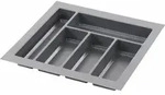 Agoform Besteckeinsatz Classico K&uuml;rzbar 440x440x50,5mm, Kunststoff Schiefergrau
