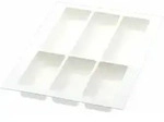 Agoform - Besteckeinsatz Classico K&uuml;rzbar 490x340x50,5mm, Kunststoff Wei&szlig;