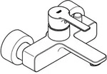 Grohe Wannen-einhebelmischer Lineare Hard Graphite Geb&uuml;rstet, Wandmontage