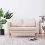 2-sitzer-sofa Stoff Cremewei&szlig; - Vidaxl