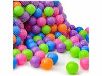 100 colorful hollow Plastic Balls ø 6 cm to fill ball pits for baby - bunt -