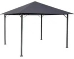 Quick-star - Metall Garten Pavillon Nizza 3x3m Antik Partyzelt Grau Ral 7012