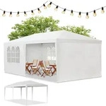 Juskys Partyzelt &ndash; Gartenpavillon Mit Dach & Seitenw&auml;nden &ndash; Gartenzelt Mit...