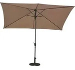 Trendline - Alu Marktschirm Lagos Mocca 200 X 300 Cm Sonnenschirm Gartenschirm