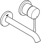 2-l-wt-wandbatt. Essence 291921 Fms Ausladung 183mm Hard Graphite - Grohe