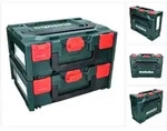 Metabo - X 145 Set 2x System Werkzeug Koffer Stapelbar 396 X 296 X 145 Mm + 2x