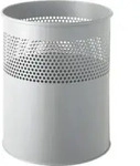 Helit - Papierkorb The Dot 25,7 X 32,1 Cm (d. X H) 15 Metall Farbe: Grau 1