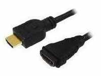 Logilink - HDMI-Kabel Anschl. 19pin St/Bu 3,0 1.4 Gold (CH0057)