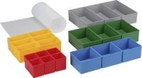 Allit 457370 Schubladen Rot/gelb/blau/gr&uuml;n/grau Europlus Set 63/22, 450 X 500 X 63mm