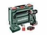 Metabo Akku-Bohrschrauber PowerMaxx BS 12 BL Q Pro 2x 4,0 Ah + Lader +