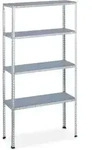 Schwerlastregal, Traglast: 200 Kg, 4 Ebenen, Hxbxt: 150 X 75 X 30 Cm, Keller &