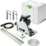 Festool Tauchs&auml;ge Ts60 Kebq-plus F&uuml;hrungsschienen Fs 1400/2 Schraubzwinge...