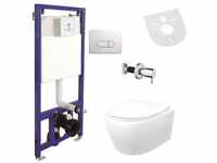 Hänge Wand Dusch WC Taharet/Bidet Funktion + KOMPLETTE SET Toilette...