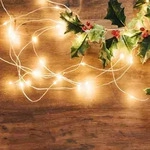 Salcar - 10m Led Lichterkette Outdoor Indoor Usb Kupferdraht Weihnachtsdeko,