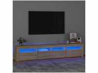 TV-Schrank,TV-Möbel mit LED-Leuchten Sonoma-Eiche 210x35x40 cm vidaXL