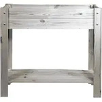 Hochbeet F&uuml;r Balkon 80x30x78cm Kiefernholz Anthrazit - Mgc24