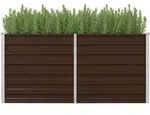 Vidaxl Hochbeet Braun 160 X 80 X 77 Cm Verzinkter Stahl