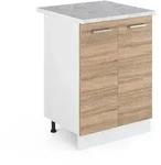 Vicco - K&uuml;chenunterschrank R-line, Sonoma, 60 Cm , Ap Marmor