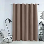 Verdunkelungsvorhang Mit Metall&ouml;sen Taupe 290 X 245 Cm Vidaxl