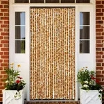Vidaxl - Insektenschutz-vorhang Ocker Und Wei&szlig; 90x220 Cm Chenille