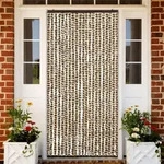 Vidaxl - Insektenschutz-vorhang Beige Und Braun 90x220 Cm Chenille
