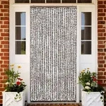 Vidaxl - Insektenschutz-vorhang Taupe Und Wei&szlig; 100x220 Cm Chenille