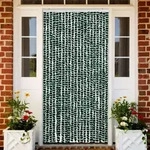 Vidaxl - Insektenschutz-vorhang Gr&uuml;n Und Wei&szlig; 90x220 Cm Chenille