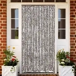 Vidaxl - Insektenschutz-vorhang Braun Und Wei&szlig; 90x220 Cm Chenille