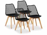 Stuhl Kunststoffstuhl Küchenstuhl Designstuhl Besucherstuhl 150 kg 4 Stück