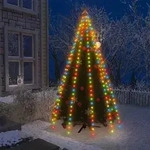 Weihnachtsbaum-lichternetz Mit 300 Leds Mehrfarbig 300 Cm Vidaxl