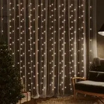 Vidaxl Led Curtain Fairy Lights 3x3m 300 Led Warm White 8 Function