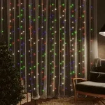 Led-lichtervorhang 3x3 M 300 Led Bunt 8 Funktionen Vidaxl