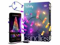 Twinkly CANDIES Intelligente Kerzen-Weihnachtsbeleuchtung, 200 RGB-LEDs, grünes