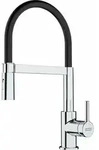 Franke - Lina - Sp&uuml;ltischarmatur Fc 6085.031 Mit Flexiblem Arm, Verchromt/schwarz