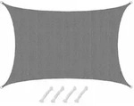 Amanka - Uv Sonnensegel Wasserdurchl&auml;ssig 5x3 - Rechteckig - Sonnenschutz Garten