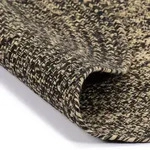 Teppich Handgefertigt Jute Schwarz Und Natur 150 Cm Vidaxl