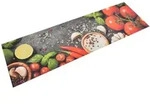 K&uuml;chenteppich Waschbar Gem&uuml;se 45x150 Cm Samt Vidaxl