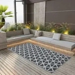 Outdoor-teppich Arakil Schwarz 120x180 Cm Pp Vidaxl