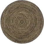Teppich Handgefertigt Jute Schwarz Und Braun 240 Cm - Vidaxl