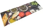 K&uuml;chenteppich Waschbar Wein & Essen 60x180 Cm Samt Vidaxl