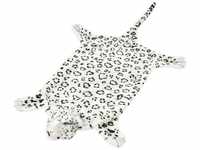 Plüsch Leopardenfell Teppich,Fußmatte 139 cm Weiß vidaXL