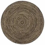 Vidaxl Handmade Rug Jute Black And Brown 180 Cm