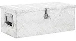 Aufbewahrungsbox Silbern 70x31x27 Cm Aluminium - Vidaxl
