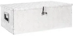 Aufbewahrungsbox Silbern 90x47x33,5 Cm Aluminium - Vidaxl